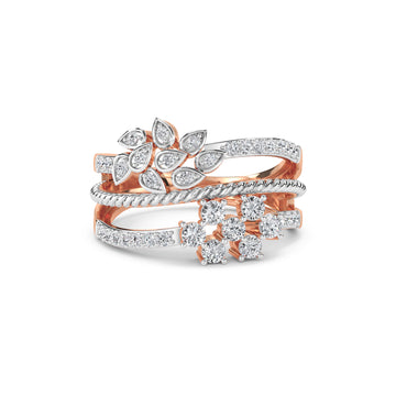 Regal Diamond Cocktail Wedding Ring