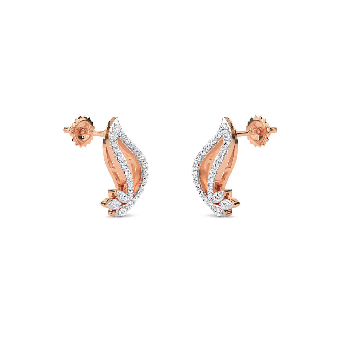 Luxury Carmen Round Diamond Studs Earrings