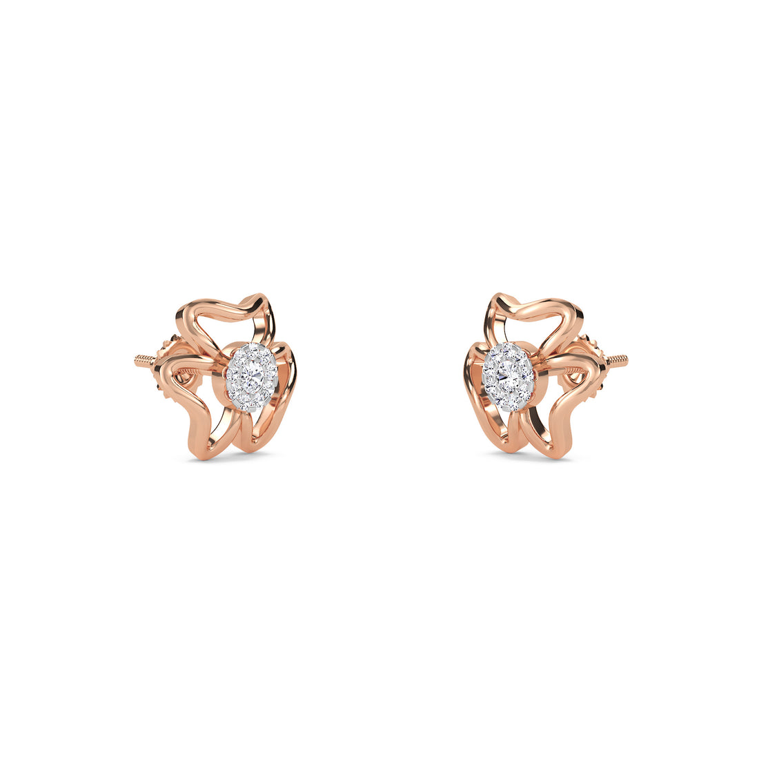 Latest Diamond Flower Style Studs