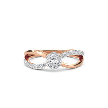 Lavish Infinity Style Lab Grown Diamond Ring