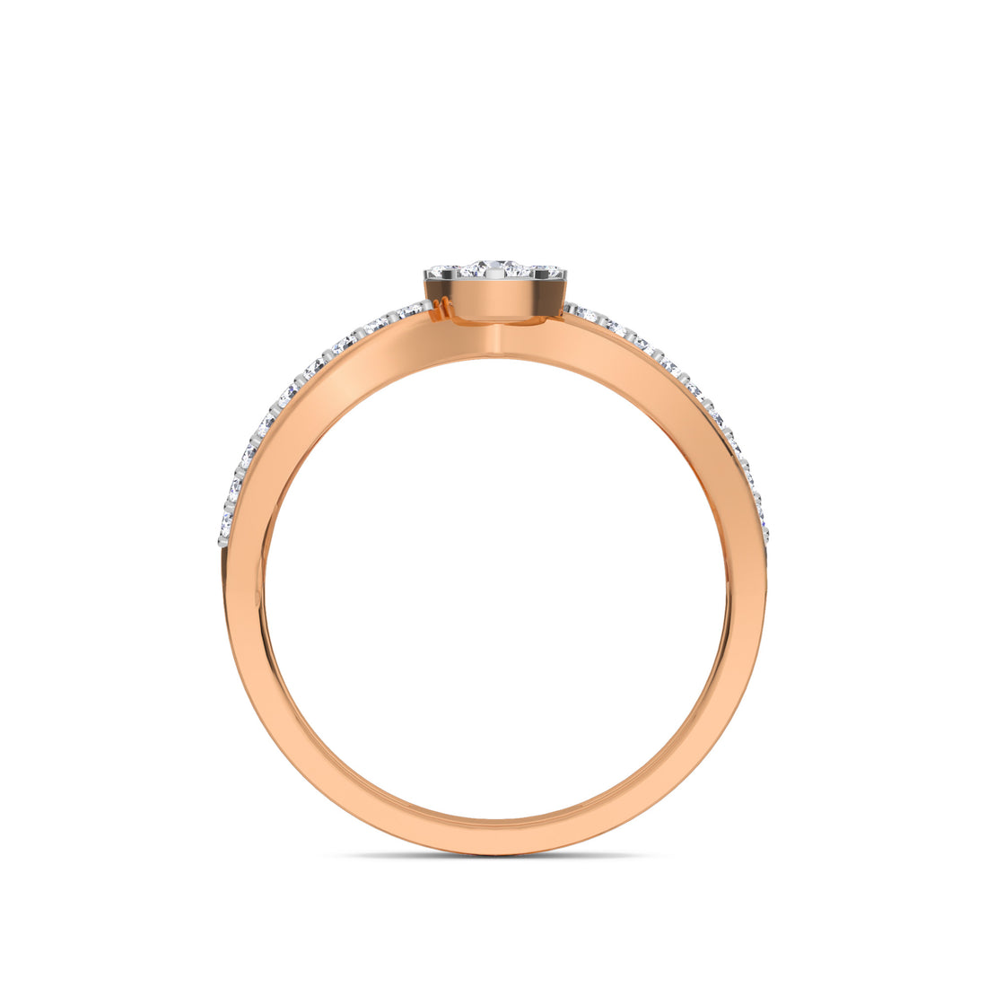 Lavish Infinity Style Lab Grown Diamond Ring