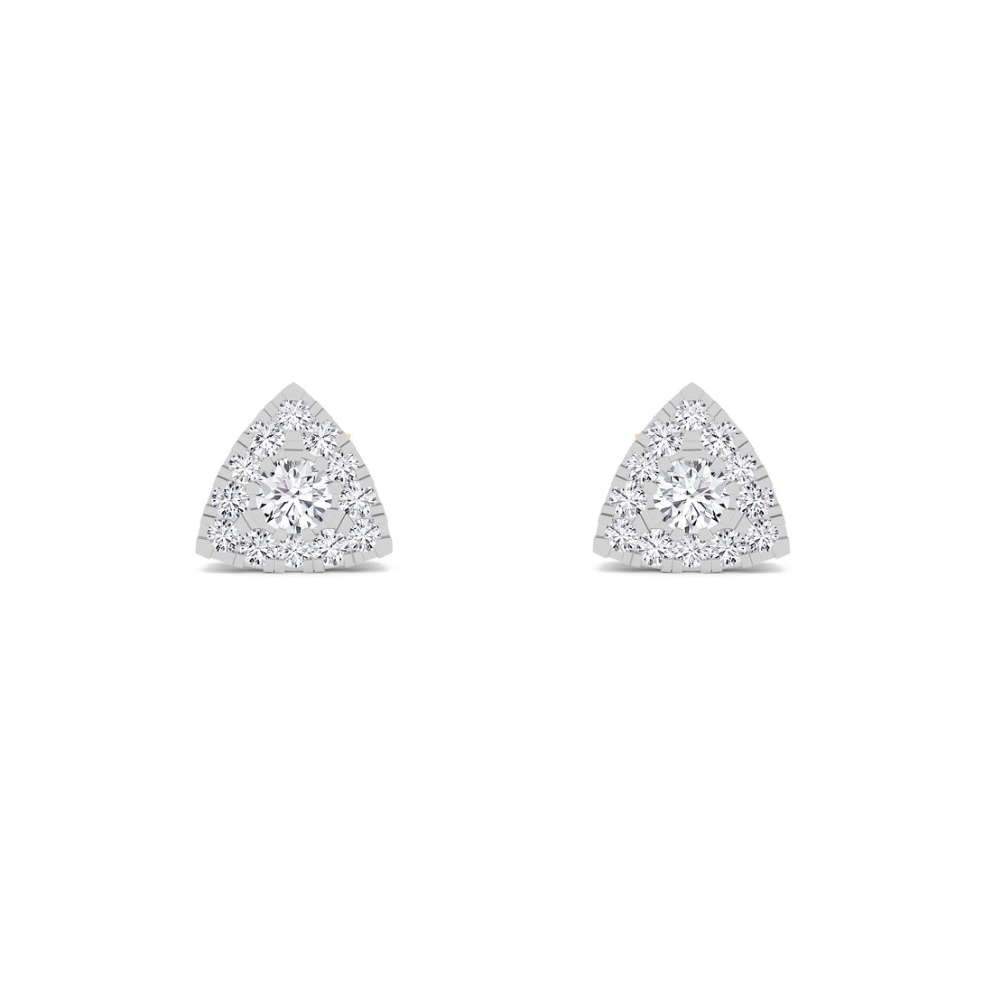 Trillion Shaped Diamond TIny Studs