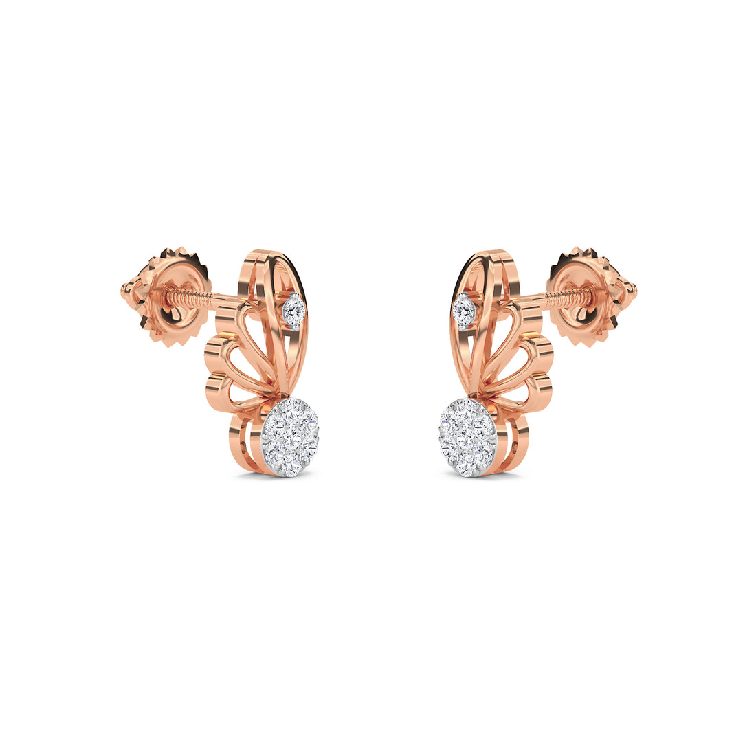 Grogeous Tiny Lab Grown Diamond Studs Earrings