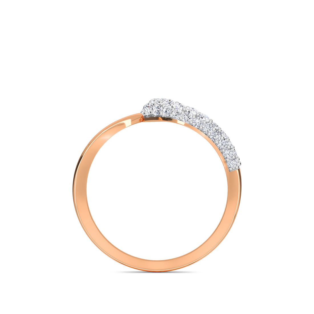 Sparkle Lab Grown Diamond Open Curved Band