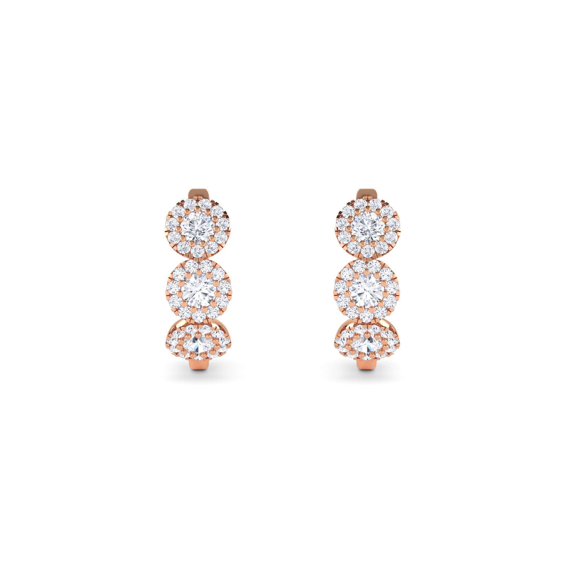 Le Vian 14ct Rose Gold Opal 0.14ct Total Diamond Earrings | Ernest Jones