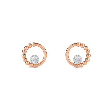 Strands Lab Grown Diamond Open CircleEarrings