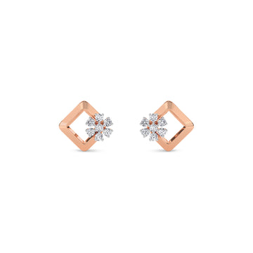 Regal Clasp Lab Grown Diamond Stud Earrings