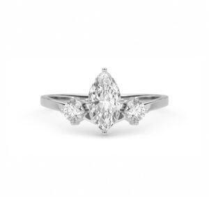 Celeste Marquise Diamond Ring (Silver)