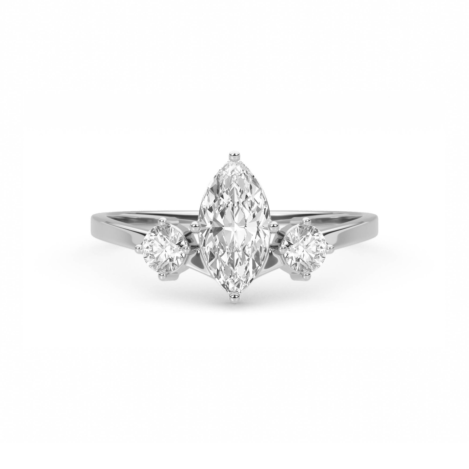 Celeste Marquise Diamond Ring (Silver)