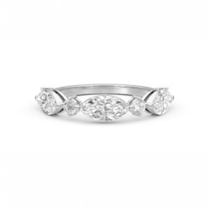 Marquise Harmony Diamond Ring (Silver)