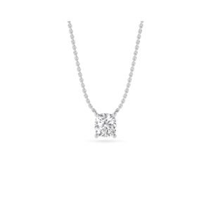 Forever One Diamond Delicate Womens Pendant (Silver)