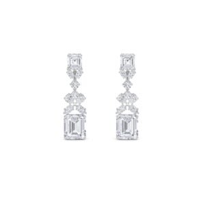Mesmerising Chandelier Mixed Drop Earrings (Silver)