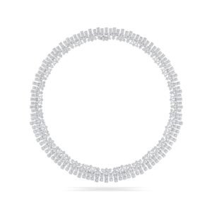 Luxury Lab Grown Diamond Choker Necklace (Silver)