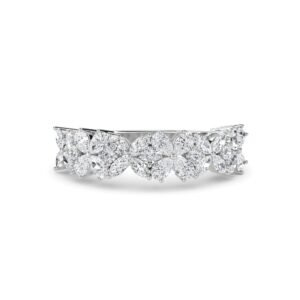 Imperia Floret Style Diamond Eternity Band (Silver)