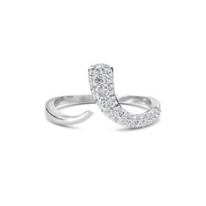 Sparkle Lab Grown Diamond Open Curved Band (Silver)