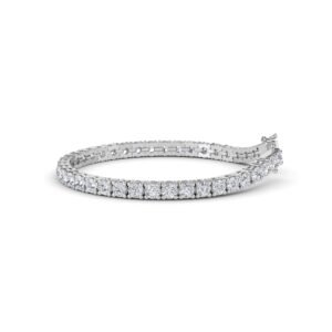 Classic Sterling Silver Tennis Bracelet (Silver)