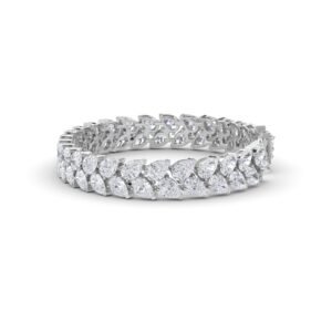 Antique Pear Shaped Double Row Diamond Bracelet (Silver)