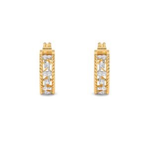 Lab Grown Diamond Delicate Hoop Earrings