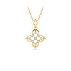 Floret Rose Gold Pendant For Women