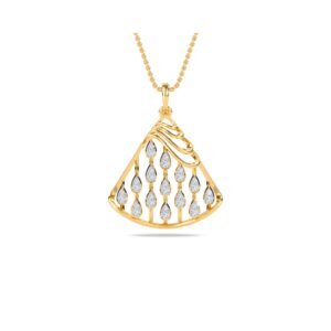 Elegant Triangle Diamond Pendant