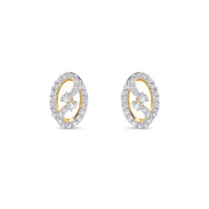 Dazzel Oval Shaped Diamond Dainty Studs