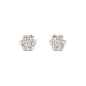 Diamond Cluster Flower Studs