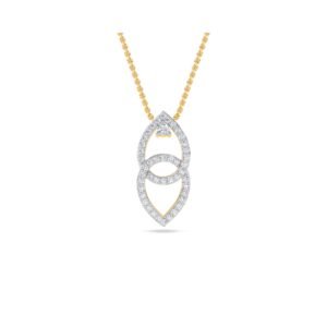 Merging Pear Shape Diamond Pendant