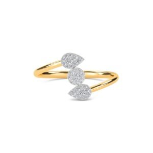 Stylish By Pass Setting Leaf Band