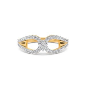 Infinity Shape Round Lab Grown Diamond Ring