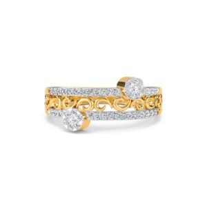 Lab Grown Diamond Art Deco Rose Gold Ring
