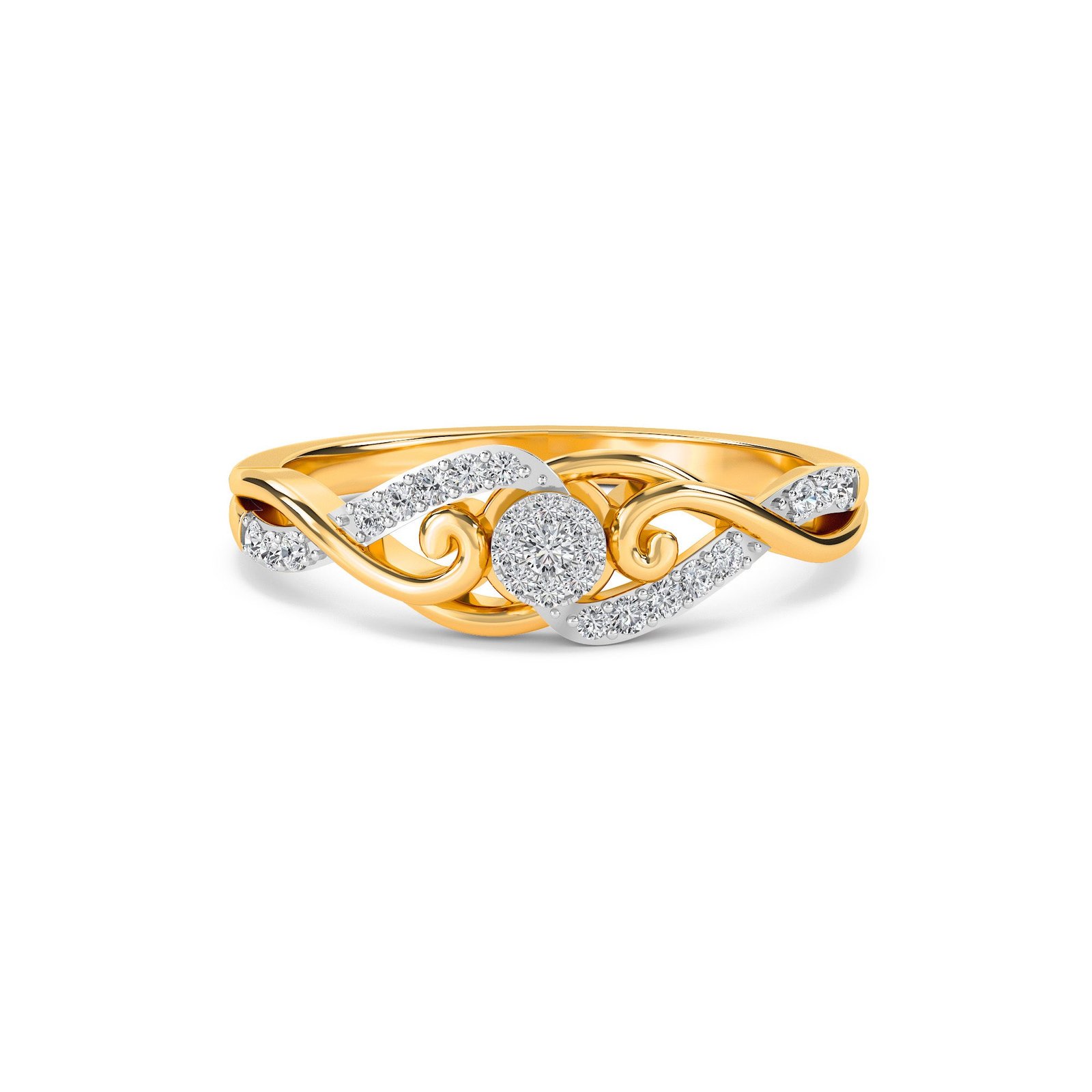 Luxurious Lab Grown Diamond Twisted Ring