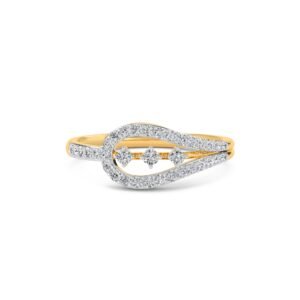 Refined Two Tone Lab Grown Diamond Tiny Band