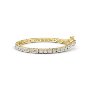 Classic White/Yellow/Rose Gold Tennis Bracelet