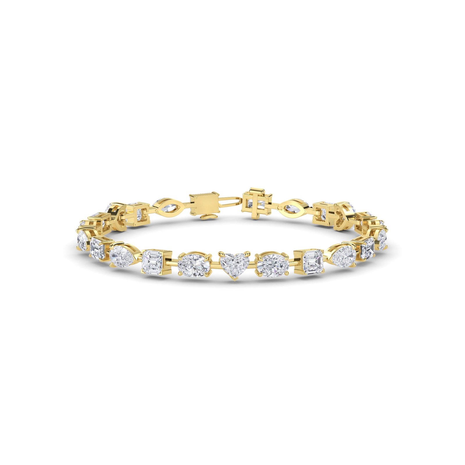 Latest Multi Diamond Daily Wear Tennis Bracelet