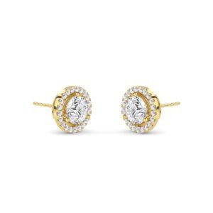 Lab Grown Diamond Round Stud Earrings