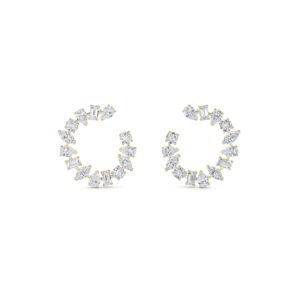 Mini Multi Shape Open Hoop Earrings