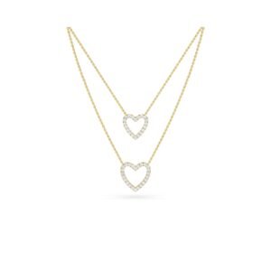 Trendy Two Layer Heart Shape Charm Pendant