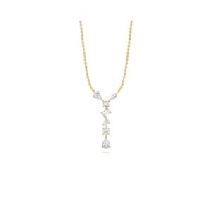 Mixed Lab Grown Diamond Bar Pendant
