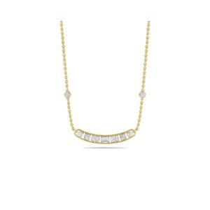 Stackable Mix Diamond U shaped Lavish Pendant