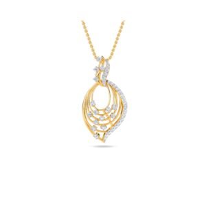 Antique Swirl Diamond Wedding Pendant