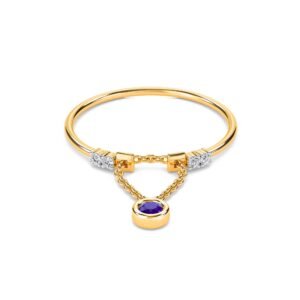 Glamorous Chain Link Diamond Ring