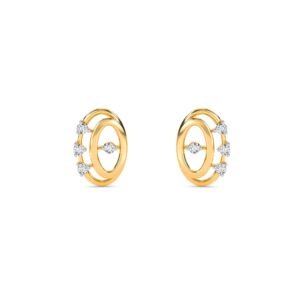 Oval Shaped Diamond Studs Earrings