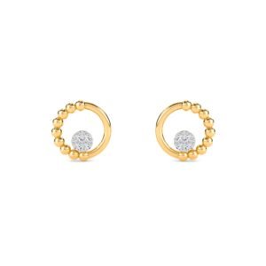 Strands Lab Grown Diamond Open Circle Earrings