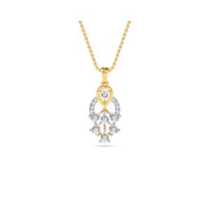 Attractive Two Tone Diamond Pendant