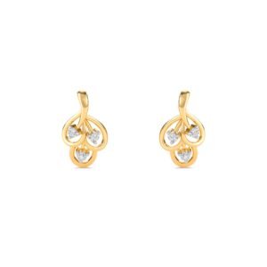 Unique Leaf Style Diamond Daily Wear Earrings